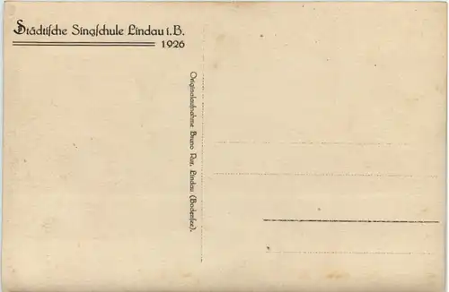 Lindau - Städtische Singschule 1926 -610776