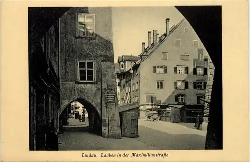 Lindau - Lauben in der Msximilianstrasse -611576