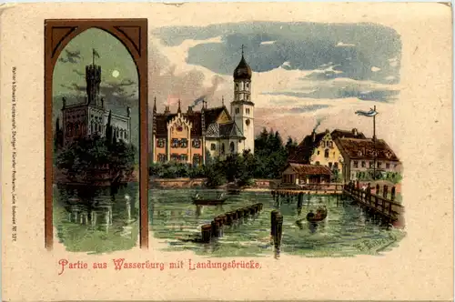 Partie aus Wasserburg - Litho -611756