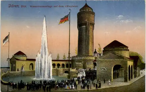 Düren, Wasserturmanlage auf dem Cölnplatze -514238