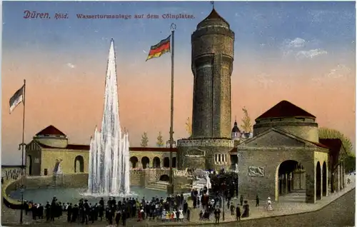 Düren, Wasserturmanlage auf dem Cölnplatze -514358