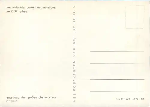 Erfurt, IGA, der DDR, Ausschnitt der grossen Blumenwiese -509160