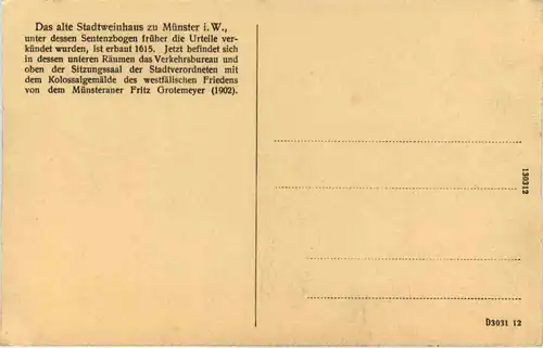 Münster i. W., Das alte Stadtweinhaus -516394