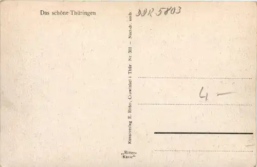 Finsterbergen - Friedrichroda, Blick v. Hainfelsen -516830