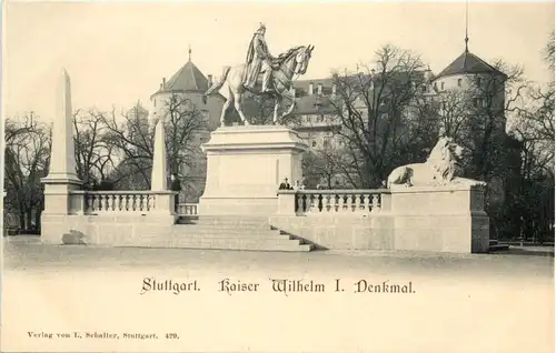 Stuttgart, Kaiser Wilhelm I Denkmal -510400