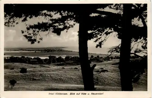 Insel Hiddensee, Blick auf Vitte u. Neuendorf -510520