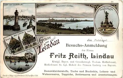 Gruss aus Lindau - Litho -612752