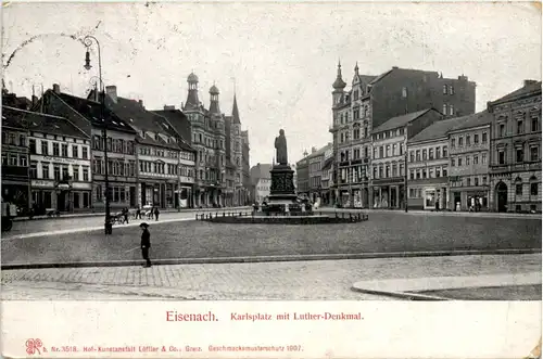 Eisenach, Carlsplatz m. Lutherdenkmal -518122