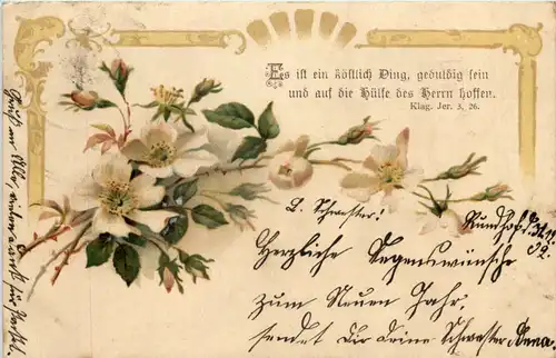 Blumen Bibelspruch gelaufen in Rundhof -626126