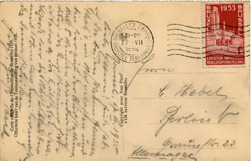 Bruxelles - Exposition 1935 -626886