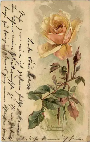 Künstlerkarte Catherina Klein - Prägekarte -627886