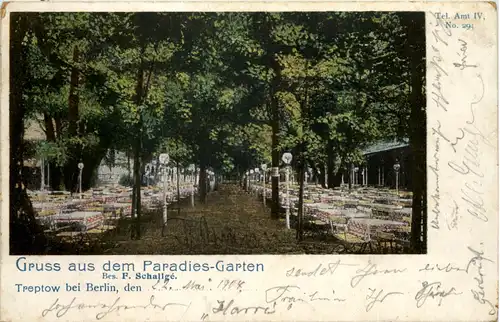 Treptow bei Berlin - Gruss aus dem Paradies Garten -628026