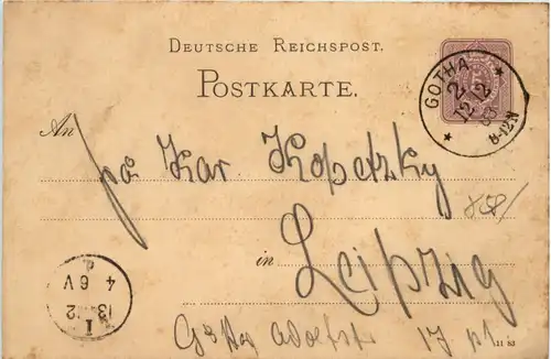 Gotha Ganzsache 1883 -628316