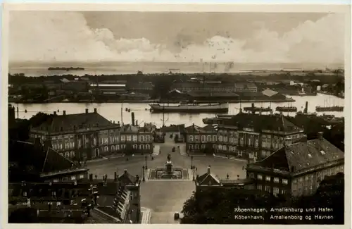 Kopenhagen - Amlaienburg und Hafen -628406