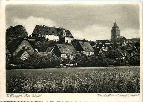 Wolfhagen - Vorstadt mit Landratsamt -615792