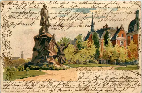 Leipzig - Bismarckdenkmal - Litho -629362