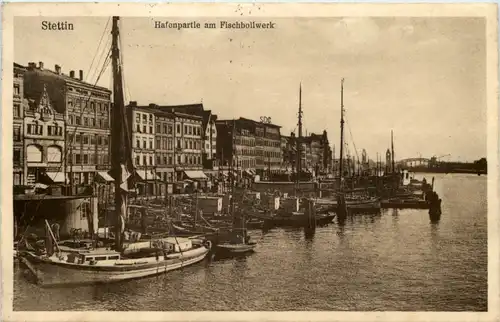 Stettin - Hafenpartie am Fischbollwerk -616628
