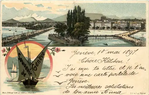 Souvenir de Geneve - Litho -616788