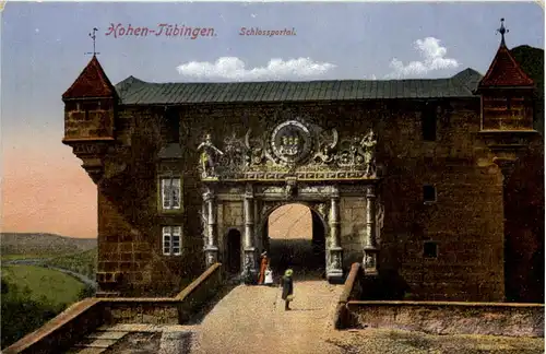 Tübingen, Schlossportal -518706