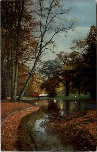 Dresden, Grosser Garten im Herbst -518746