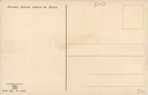 Dresden, Grosser Garten im Herbst -518746
