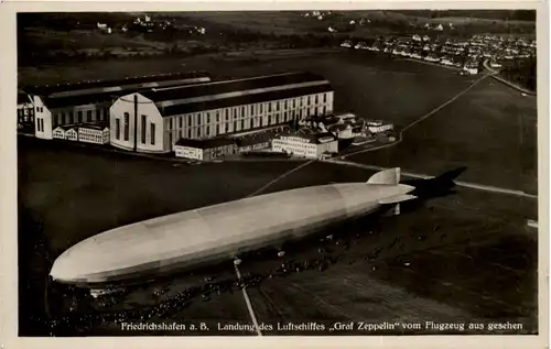 Friedrichshafen Landung des Luftschiffes Graf Zeppelin -617548
