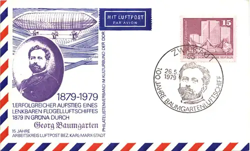 Zwickau - 1. Erfolgreicher Aufstieg eines Luftschiffes -617608