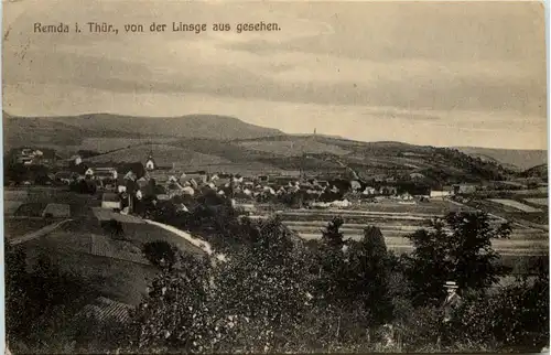 Remda in Thüringen, von der Linsge aus gesehen -519246