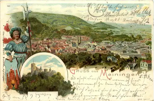 Gruss aus Meiningen - Litho -617948