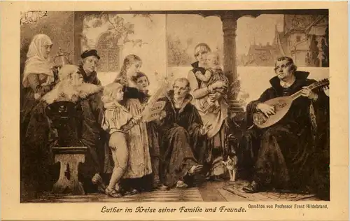 Luther im Kreiseseiner Familie -618108