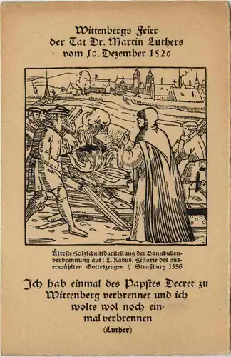 Wittenberg - Feier der Tat Martin Luthers 1520 -618648