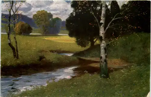 Künstlerkarte Eduard Rüdisühli - Wiesenbach -618828