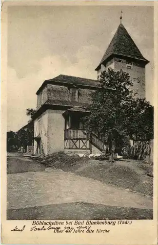 Bad Blankenburg, Böhlscheiben, über 400 Jahre alte Kirche -520366