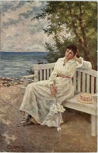 Künstler AK - Erwartung -618968