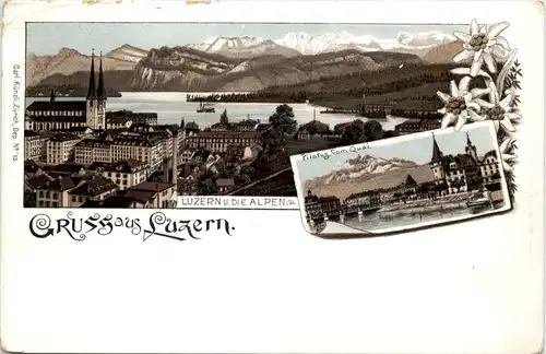 Gruss aus Luzern - Litho Carl Künzli -629796