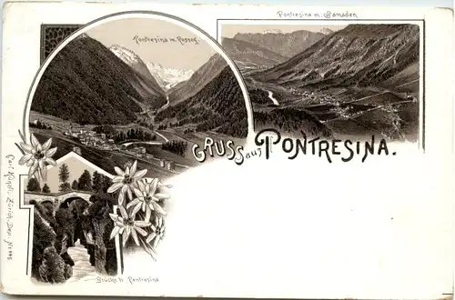 Gruss aus Pontresina - Litho Carl Künzli -629836