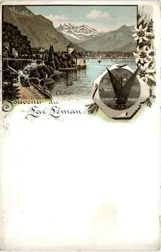 Souvenir du Lac Leman - Litho -629876