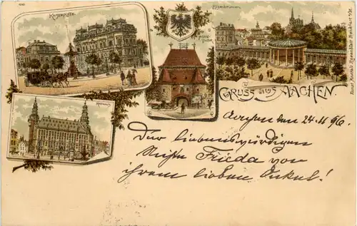 Gruss aus Aachen - Litho 1896 -620808