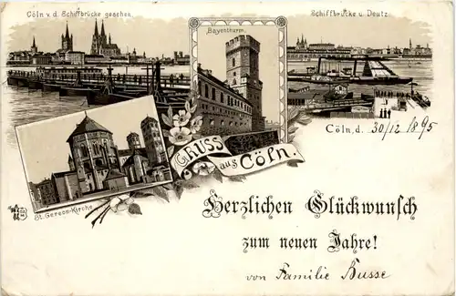 Gruss aus Köln - Litho 1895 - Vorläufer -620848
