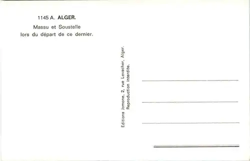 Alger - Massu et Soustelle 1958 -630576