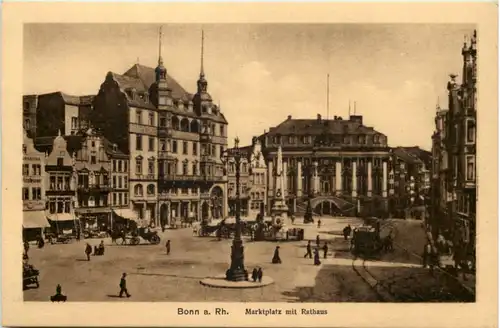 Bonn - Marktplatz mit Rathaus -620888