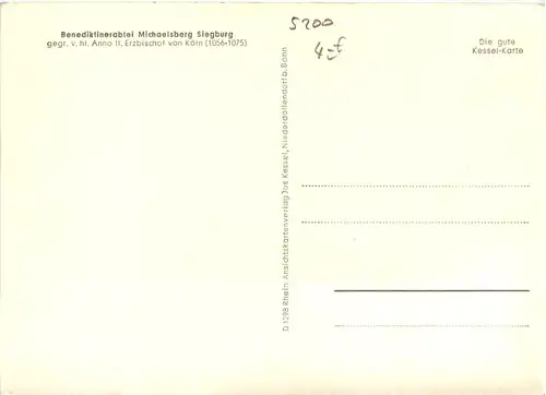 Siegburg - Benediktinerabtei Michaelisberg -621168