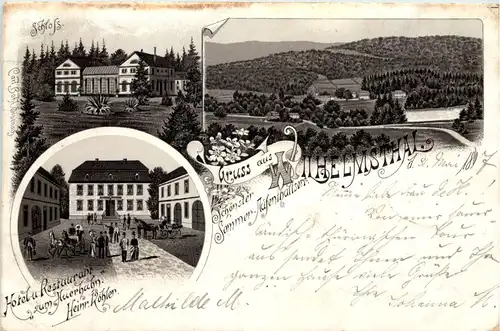 Gruss aus Wilhelmsthal - Hotel zum Auerhahn - Litho -631576