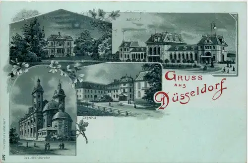 Gruss aus Düsseldorf - Litho -622188