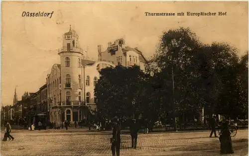 Düsseldorf - Thurmstrasse mit Europäischer Hof -622468