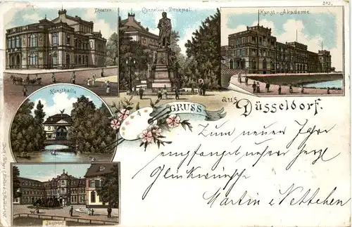 Gruss aus Düsseldorf - Litho -622848