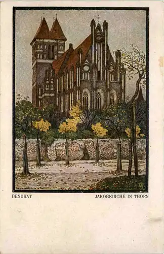 Jakobkirche in Thorn - Künstlerkarte Benrat -632650
