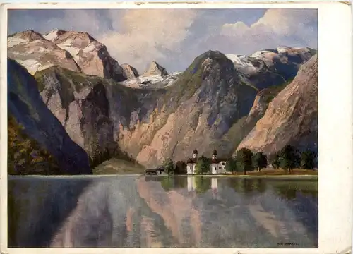 Künstler AK J. Hecker - Königssee -623788