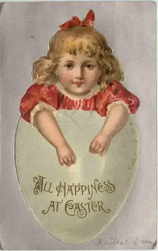 Happyness at Easter - Prägekarte -633322