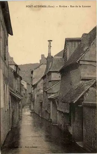 Pont Audemer - Riviere - Rue de la Licorne -633496